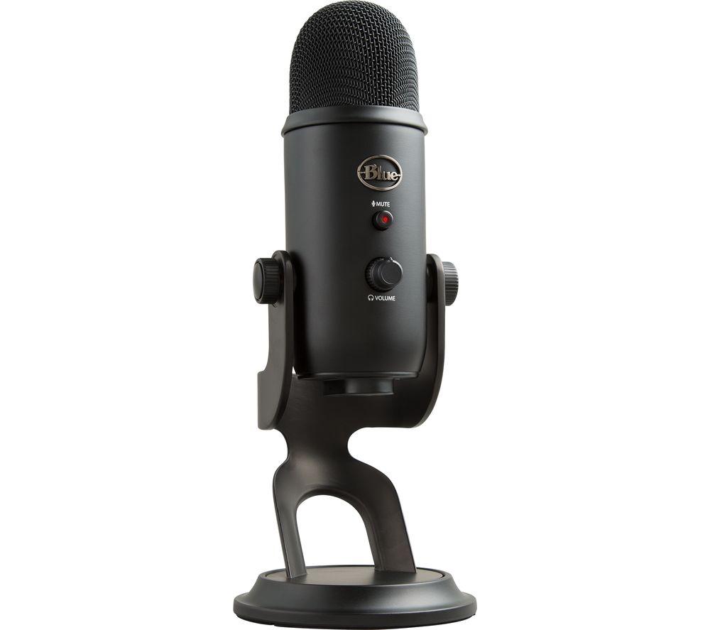 Buy BLUE Yeti USB Streaming Microphone Blackout Currys