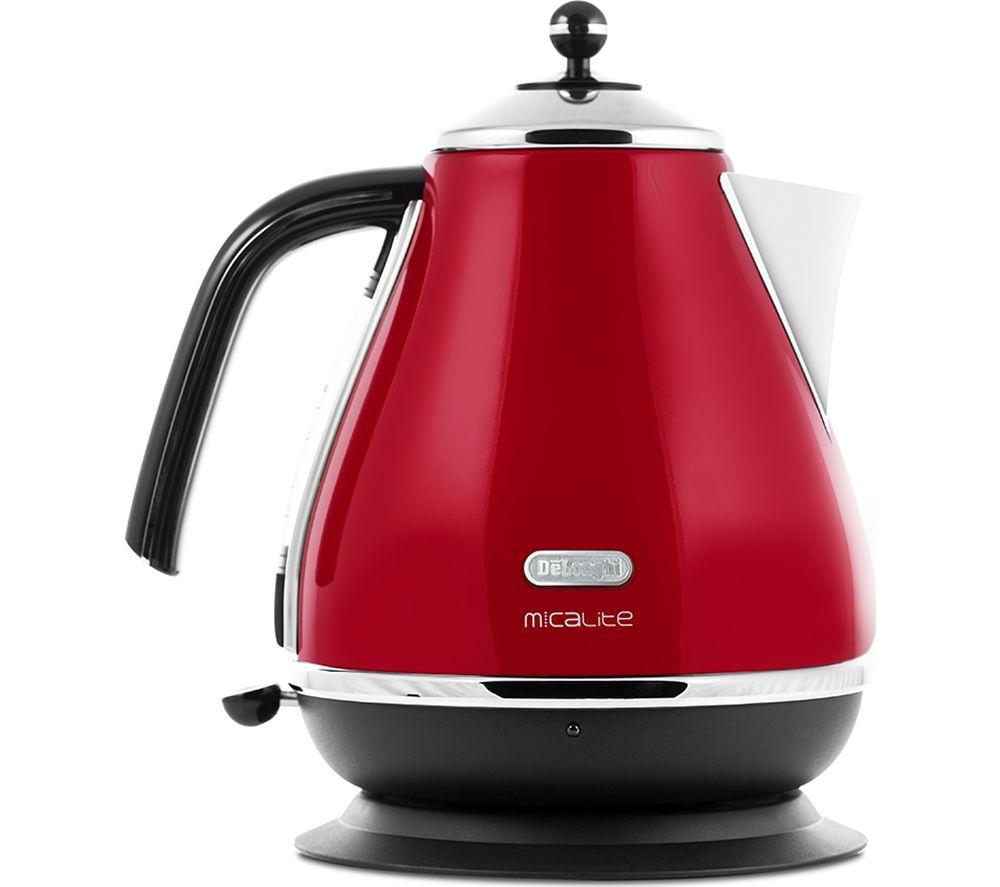 Delonghi micalite hot sale kettle red