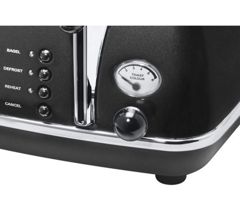 DELONGHI Micalite CTOM4003 4-Slice Toaster - Black image number 4 of 12