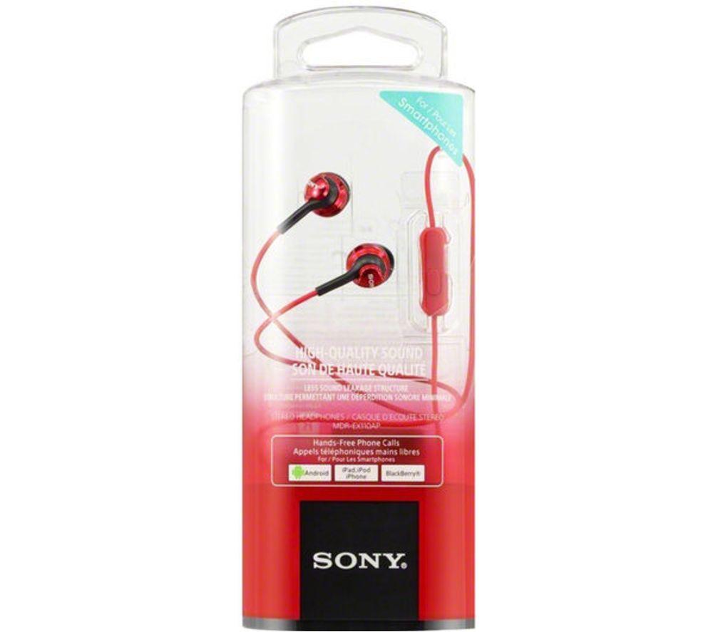 Sony discount headphone red