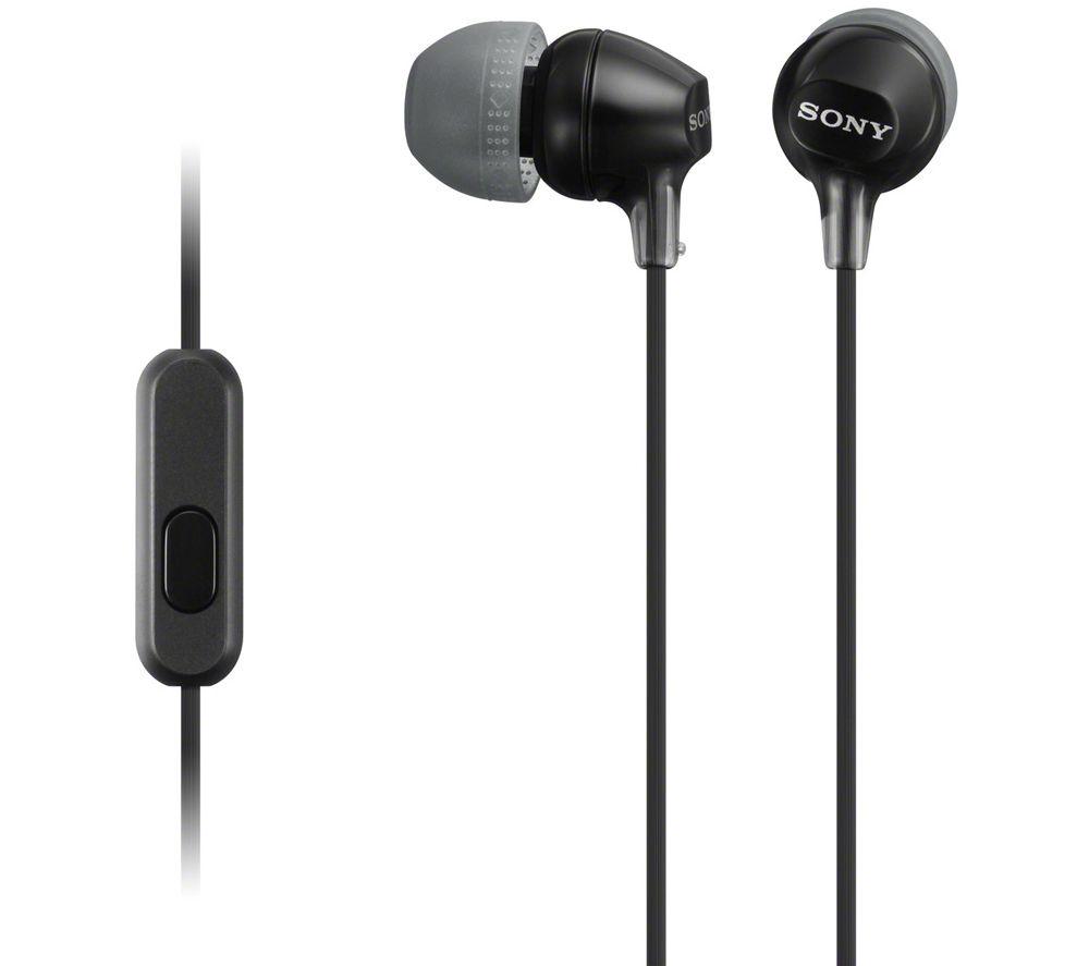 SONY EX15APB Headphones - Black, Black