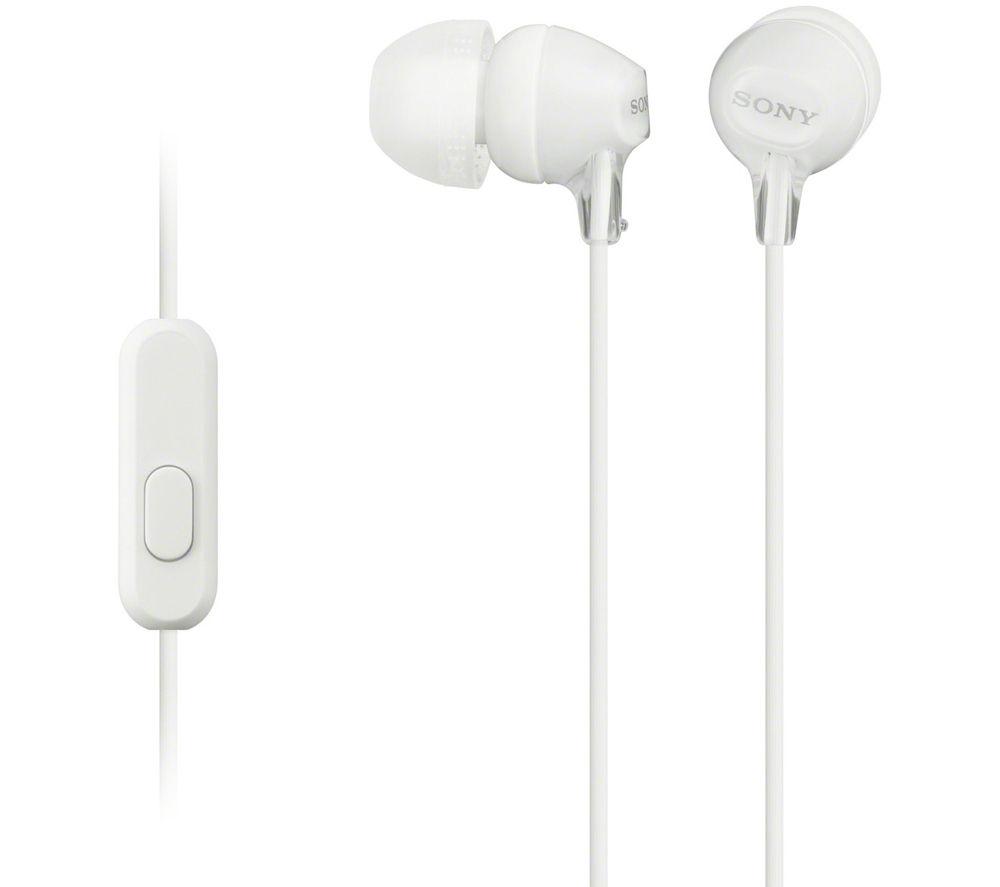 SONY EX15APW Headphones - White, White