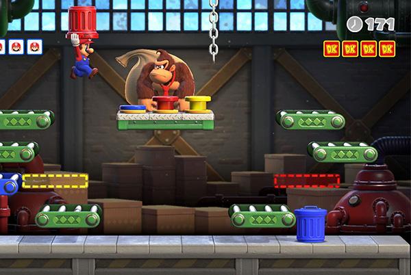 Mario vs Donkey Kong boss battle