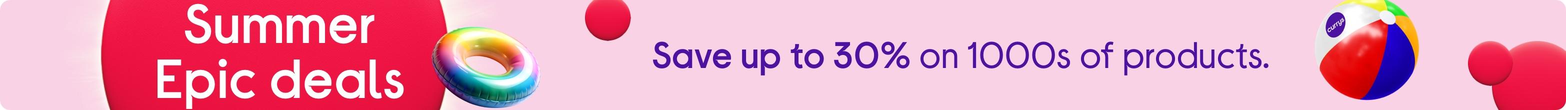 Save up to 30% on 1000s of products. You won't get them cheaper!