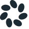 Black icon of a circle