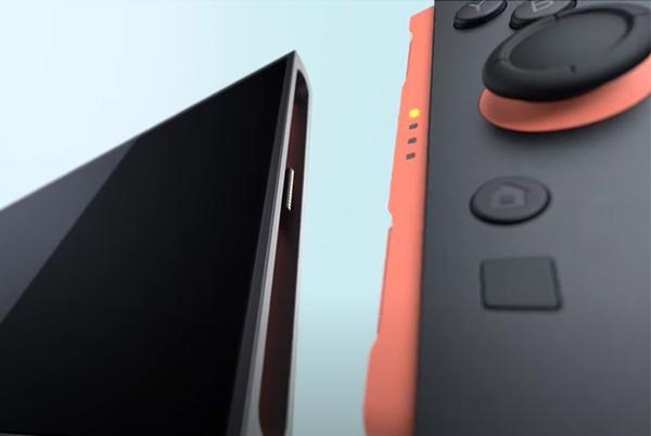 a close up of a nintendo switch 2 joy-con next to screen