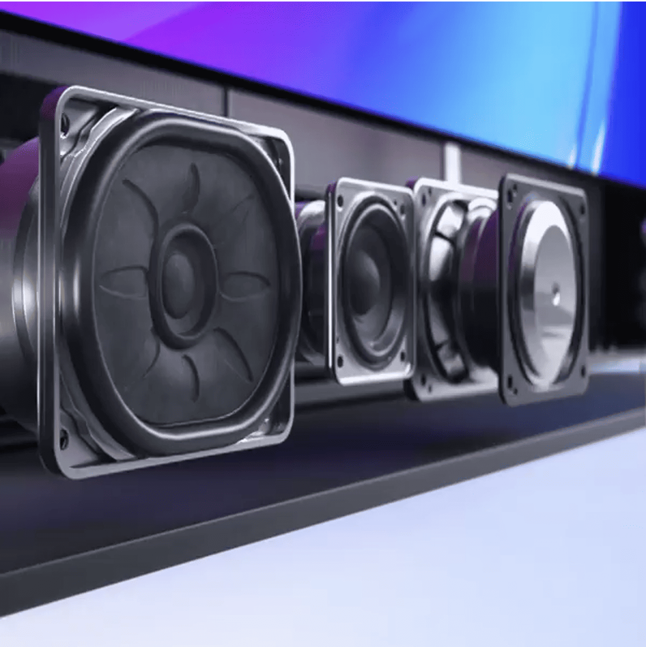 Dolby Atmos® soundbar built in