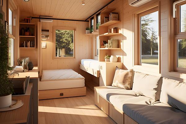 tiny house interior storage furniture