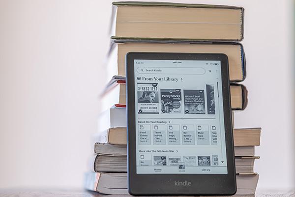 kindle books stack