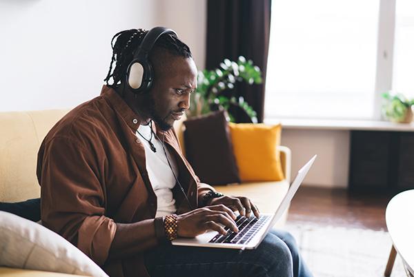 man on laptop