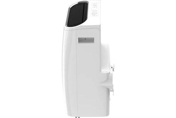 a white air conditioner on a white background 