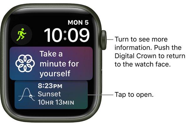 an apple watch with the time and date displayed