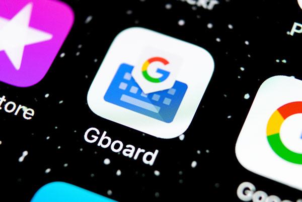 A close-up of the Gboard app logo