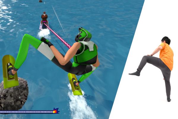 WarioWare Move It Water Ski Microgame