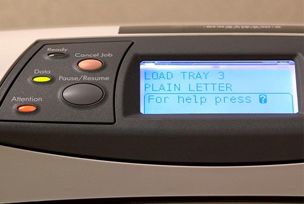 a close up of a message on a printer screen