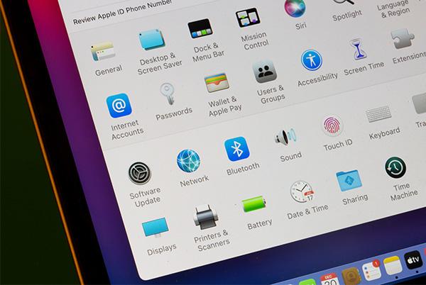 a close up of a computer screen with a variety of icons