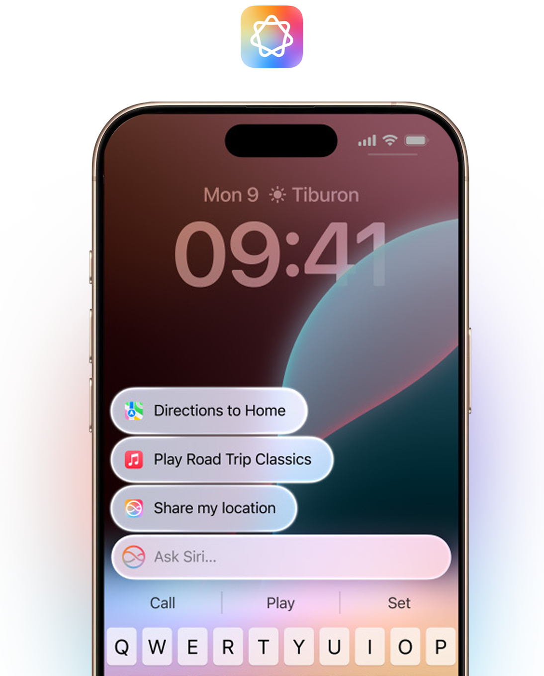 An iPhone with a Apple Intelligence on the screen