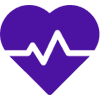 A purple icon of a photo