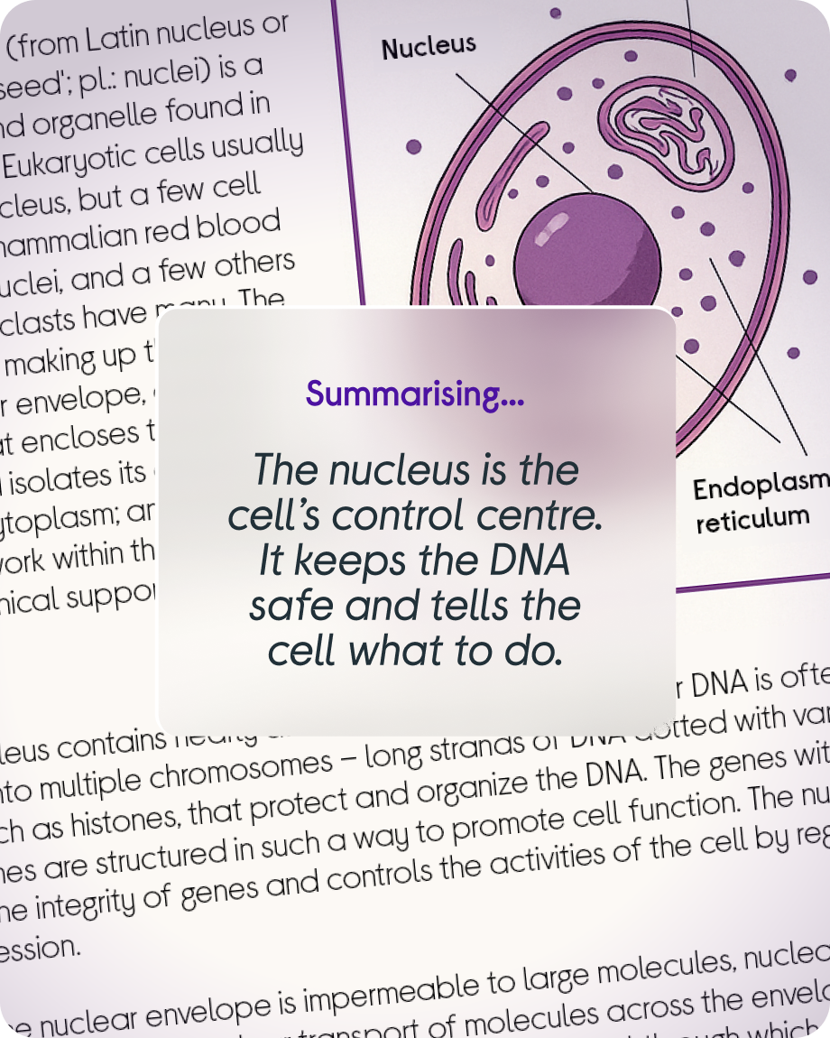 a page from a book with a diagram of a cell