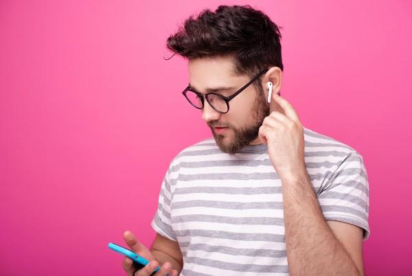 boy with airpods