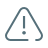 Icon of a triangle with an exclamation mark inside it