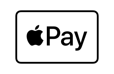 apple pay logo with a black apple logo