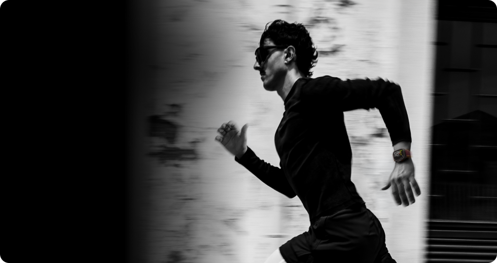 A person running while wearing Apple Watch Ultra 4