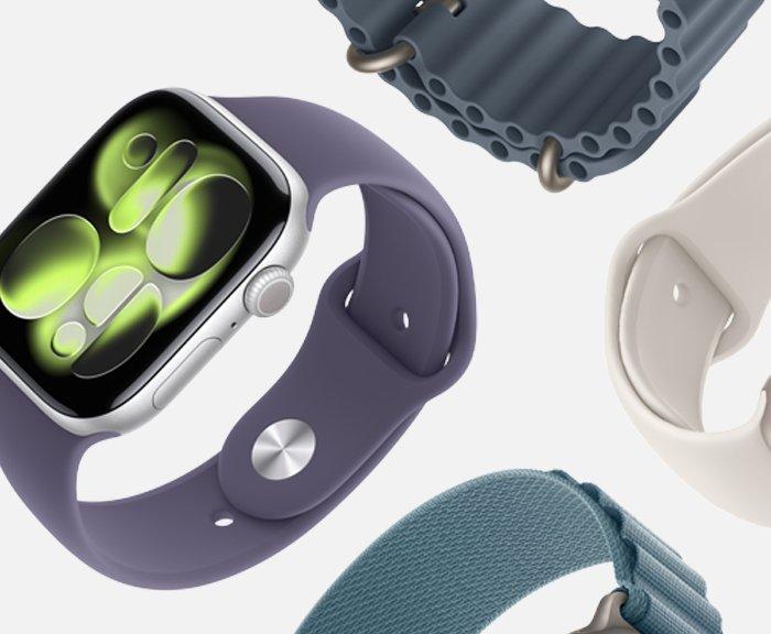 A selection of Apple Watch straps
