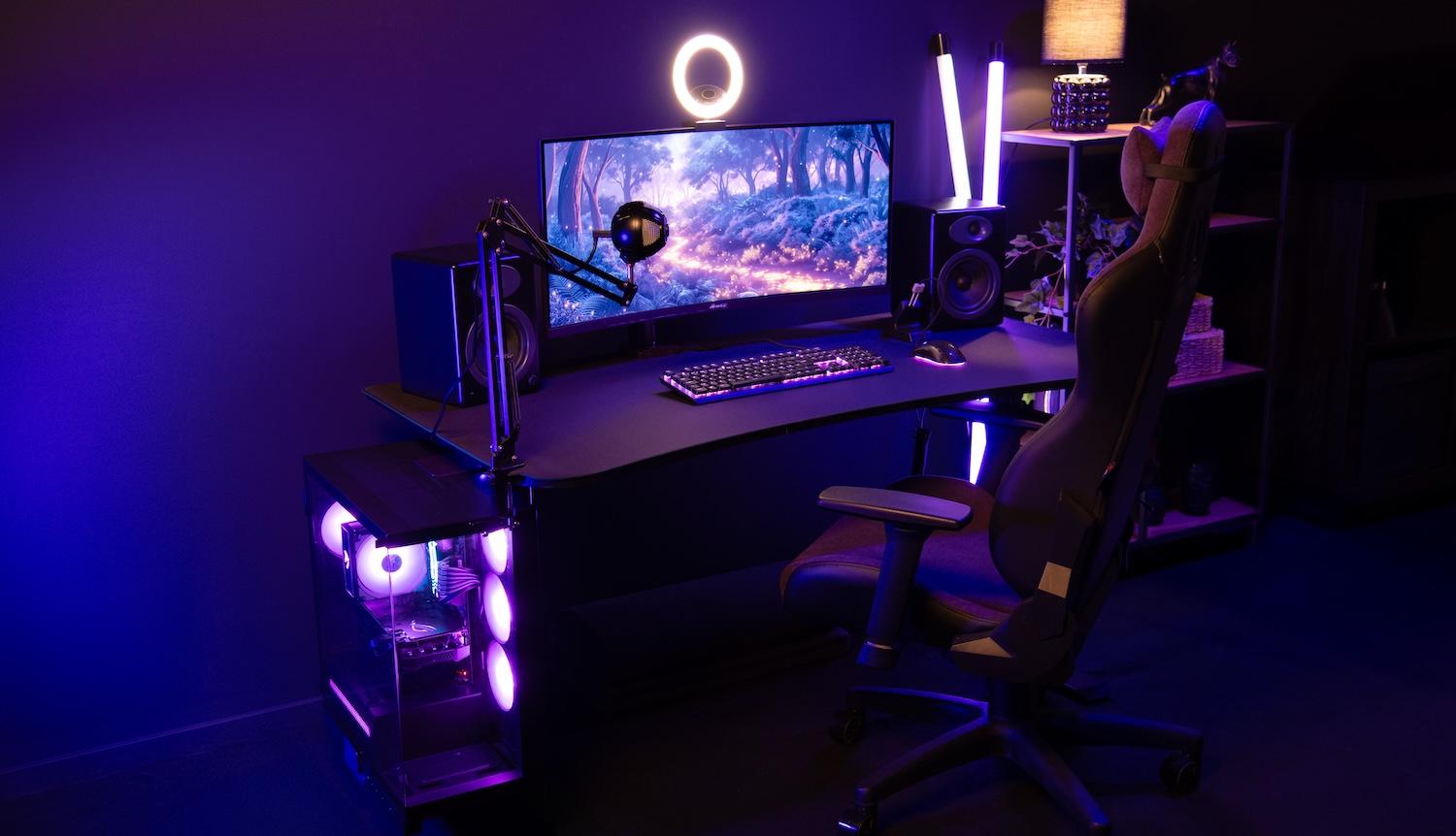 A gaming set up
