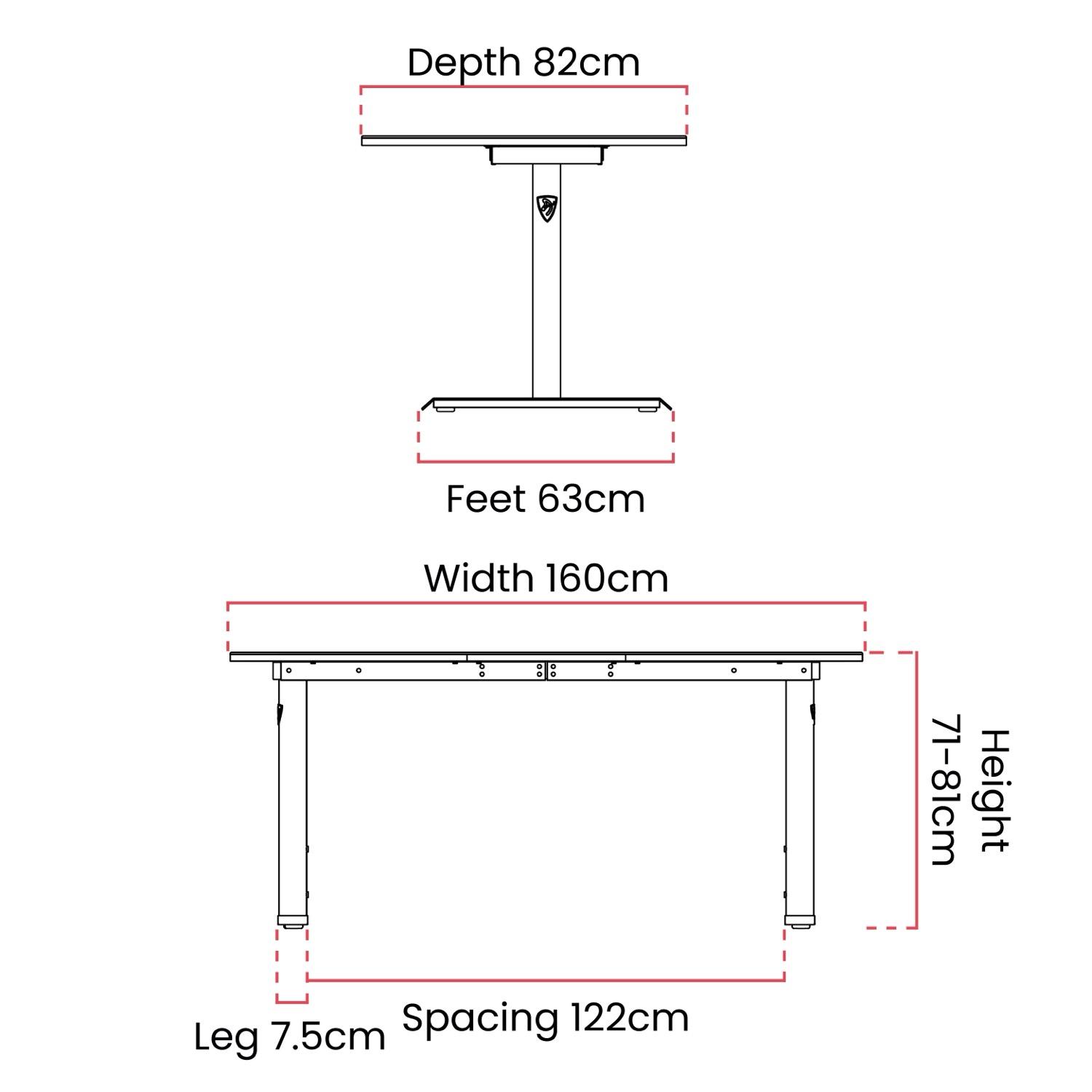 A schematic of furniture