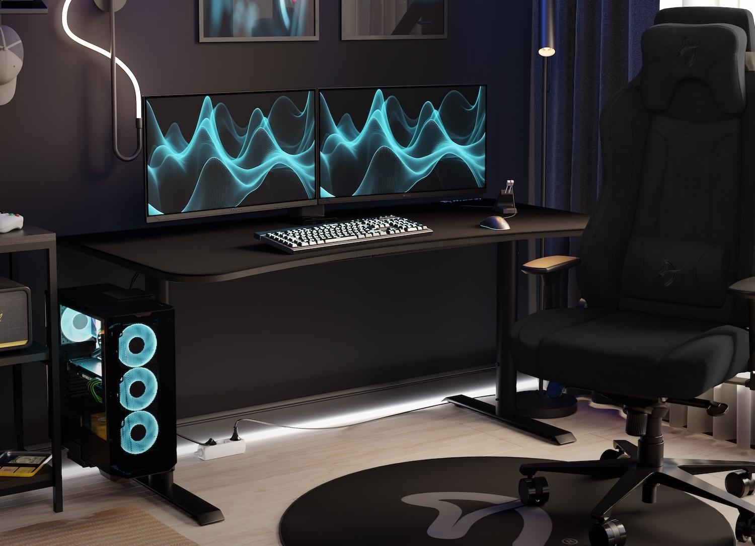 A gaming setup
