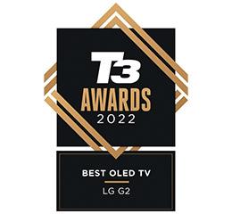best OLED tv 2022 award from T3