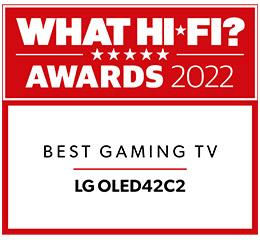 best gaming tv 2022 award from What Hi-Fi
