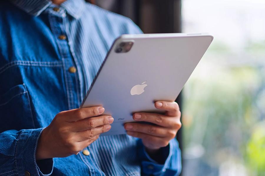 Tablet in hands