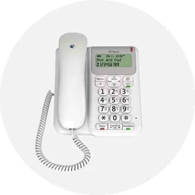 Landline phone with online headset jack