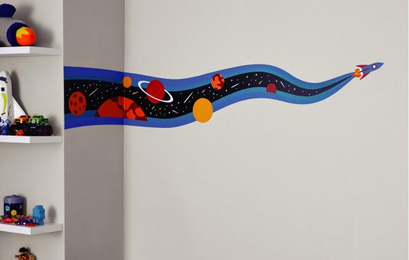 A space wallpaper sticker