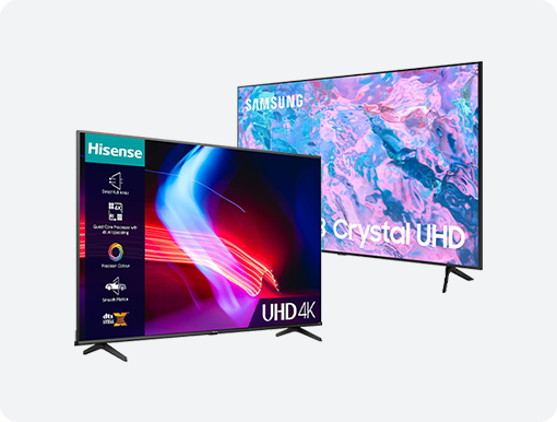 Hisense and Samsung TVs