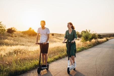 Riding e-scooters