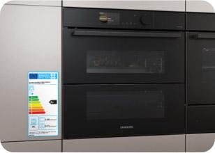 an oven with an energy efficiency chart
