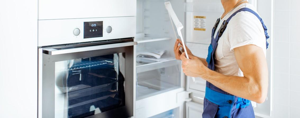 Installing a store fridge freezer