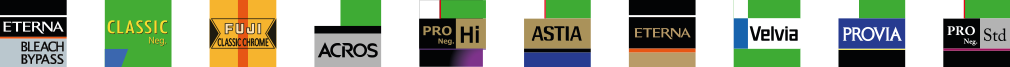 Fujifilm film logos