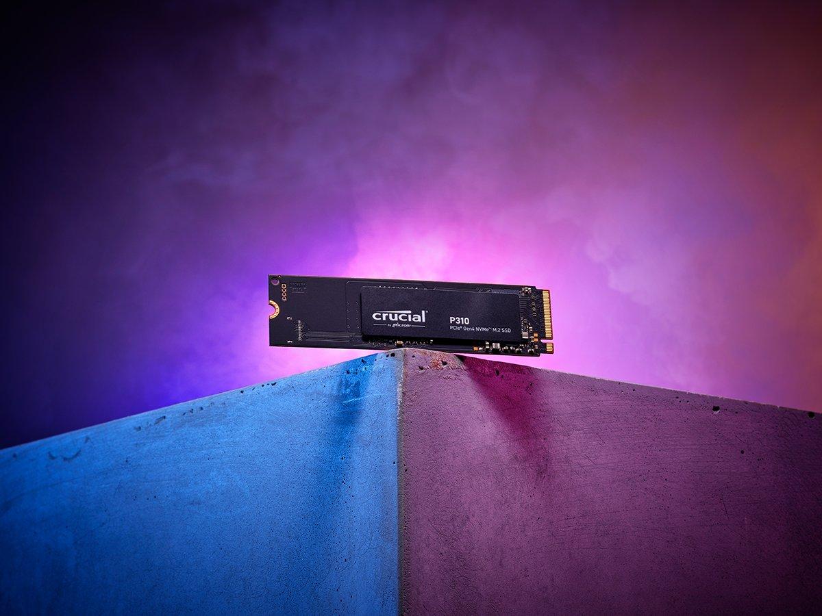 A Vengeance RAM kit sitting on top of a concrete block surrounded by a purple glow