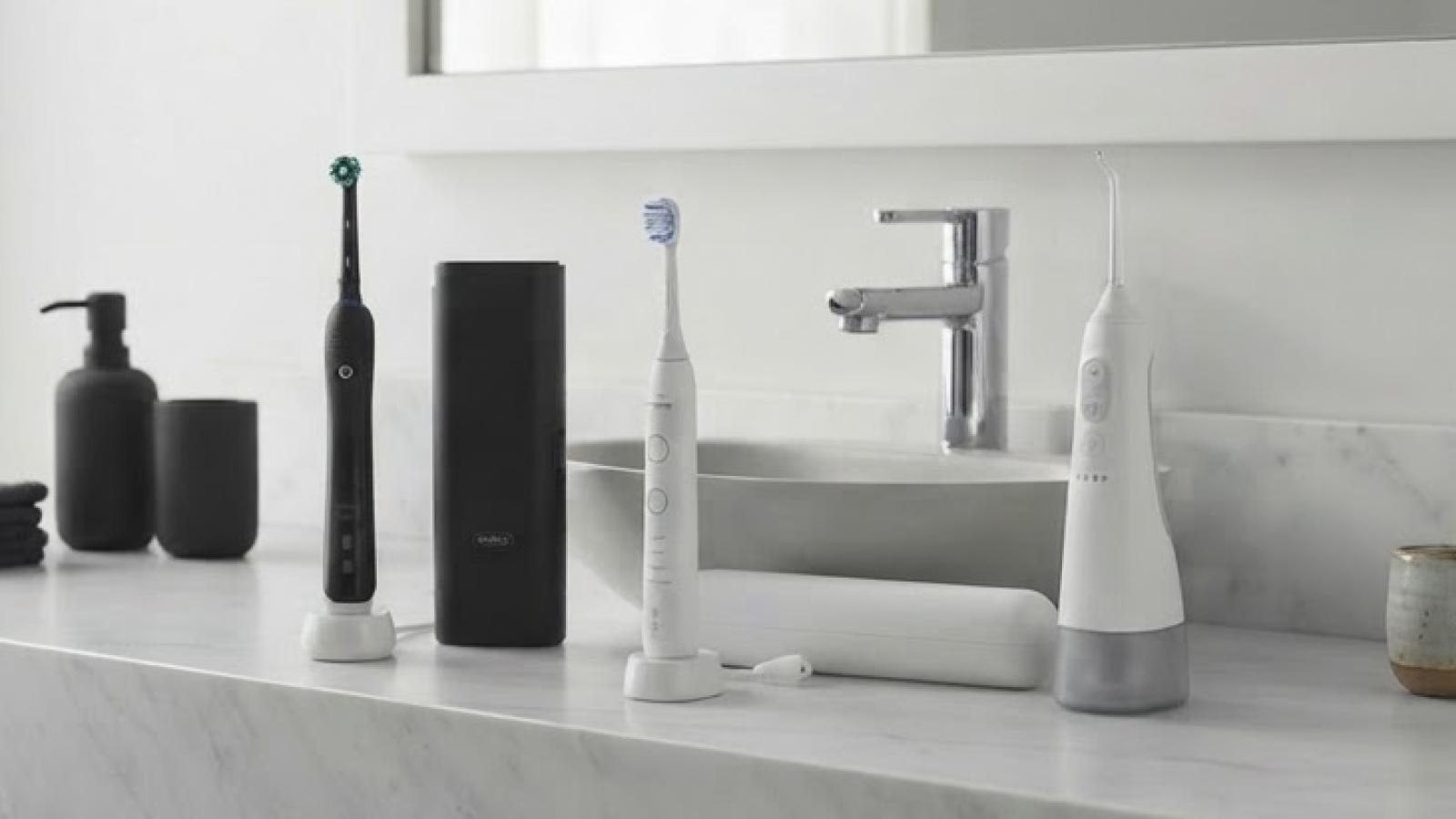 Electric toothbrush and water flosser