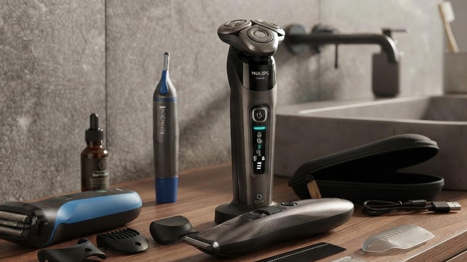 Electric shaver and beard trimmer for men's grooming