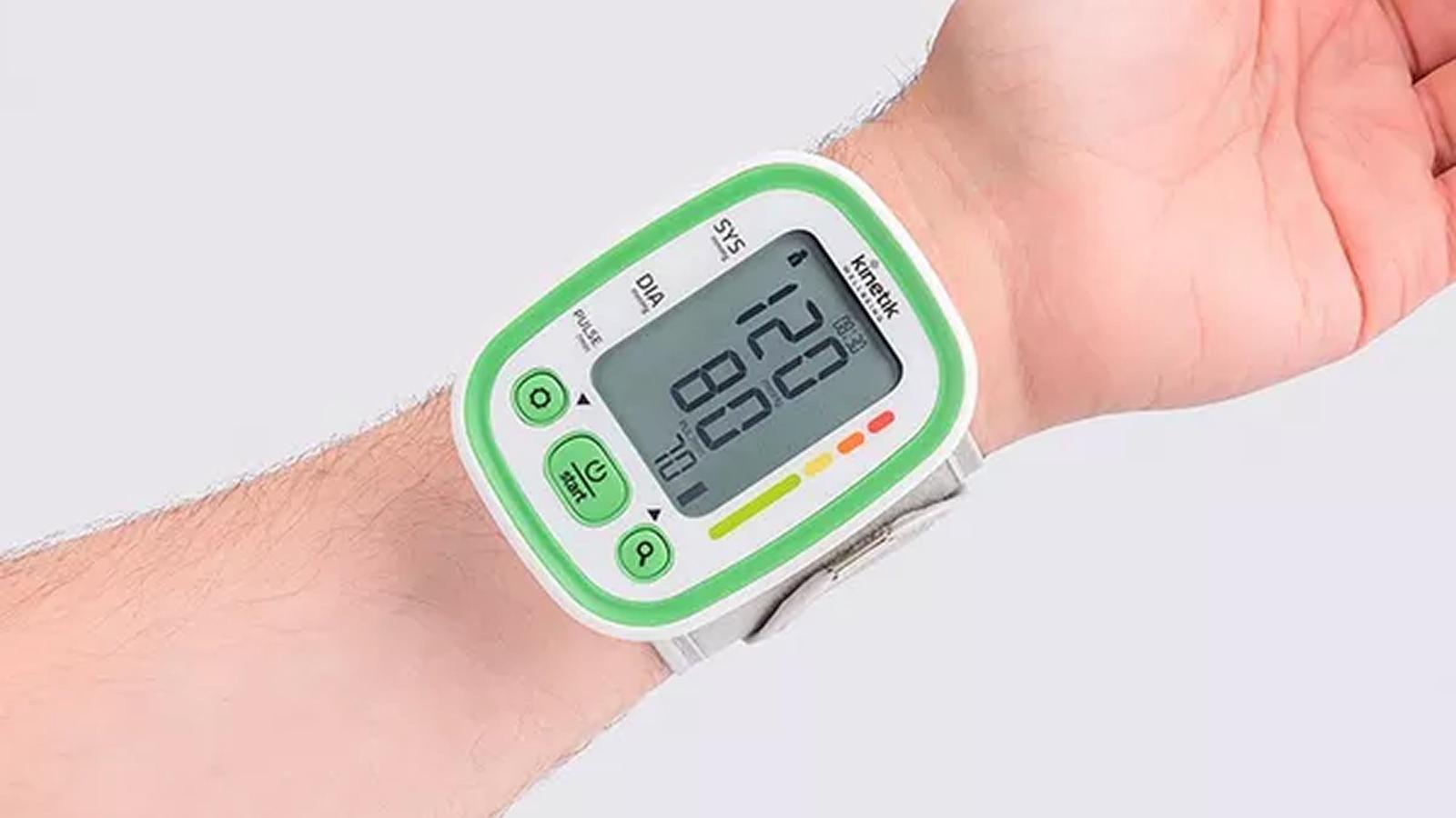 A wrist blood pressure monitor