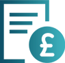 Icon of a piece of paper with a pound on top