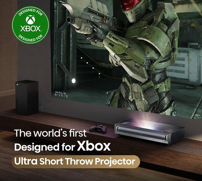 The world's first Designed for Xbox Ultra Short Throw Projector