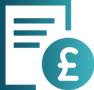 Icon of a piece of paper and a pound symbol