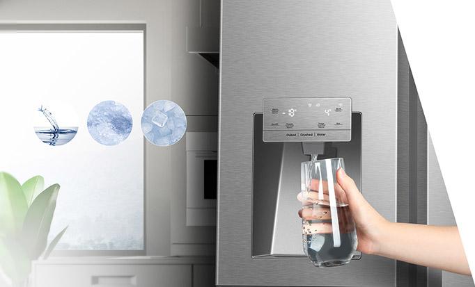 Hisense non-plumbed water and ice dispenser