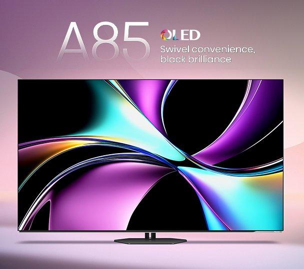 A85 OLED - Swivel convenience, black brilliance.